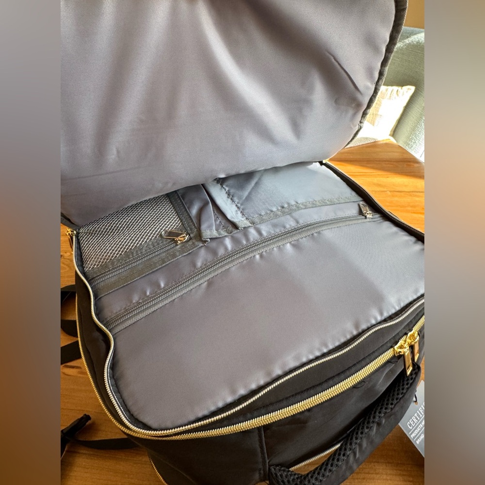 NWT- Travel Carry On Backpack in Black - Picture 12 of 12